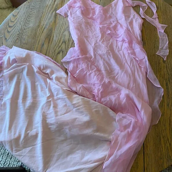 Amanda Uprichard X Revolve Cassilda Gown in Baby Pink/no flaws/